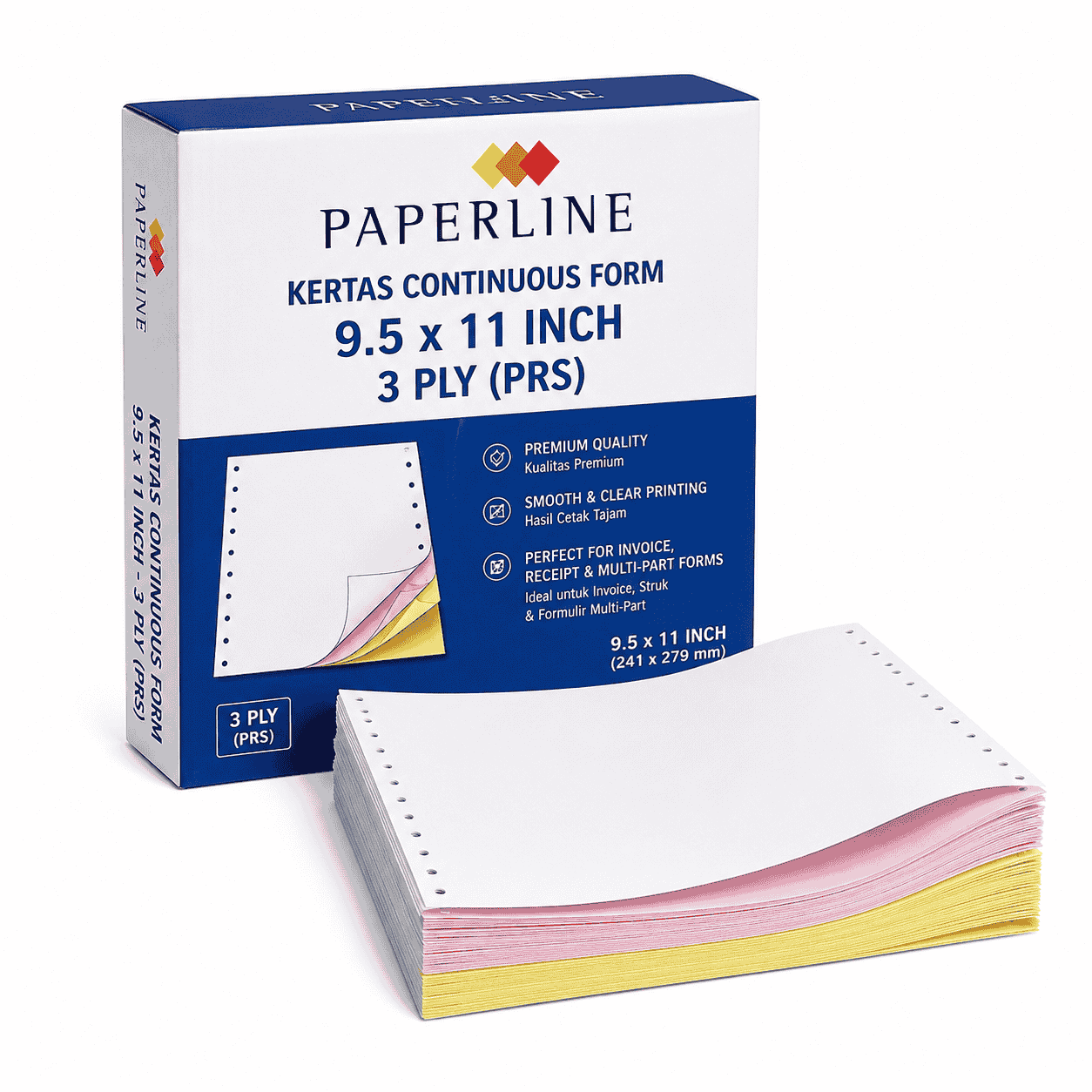 Kertas Continuous Form Paperline 9.5 x 11 Inch 3 Ply (PRS)