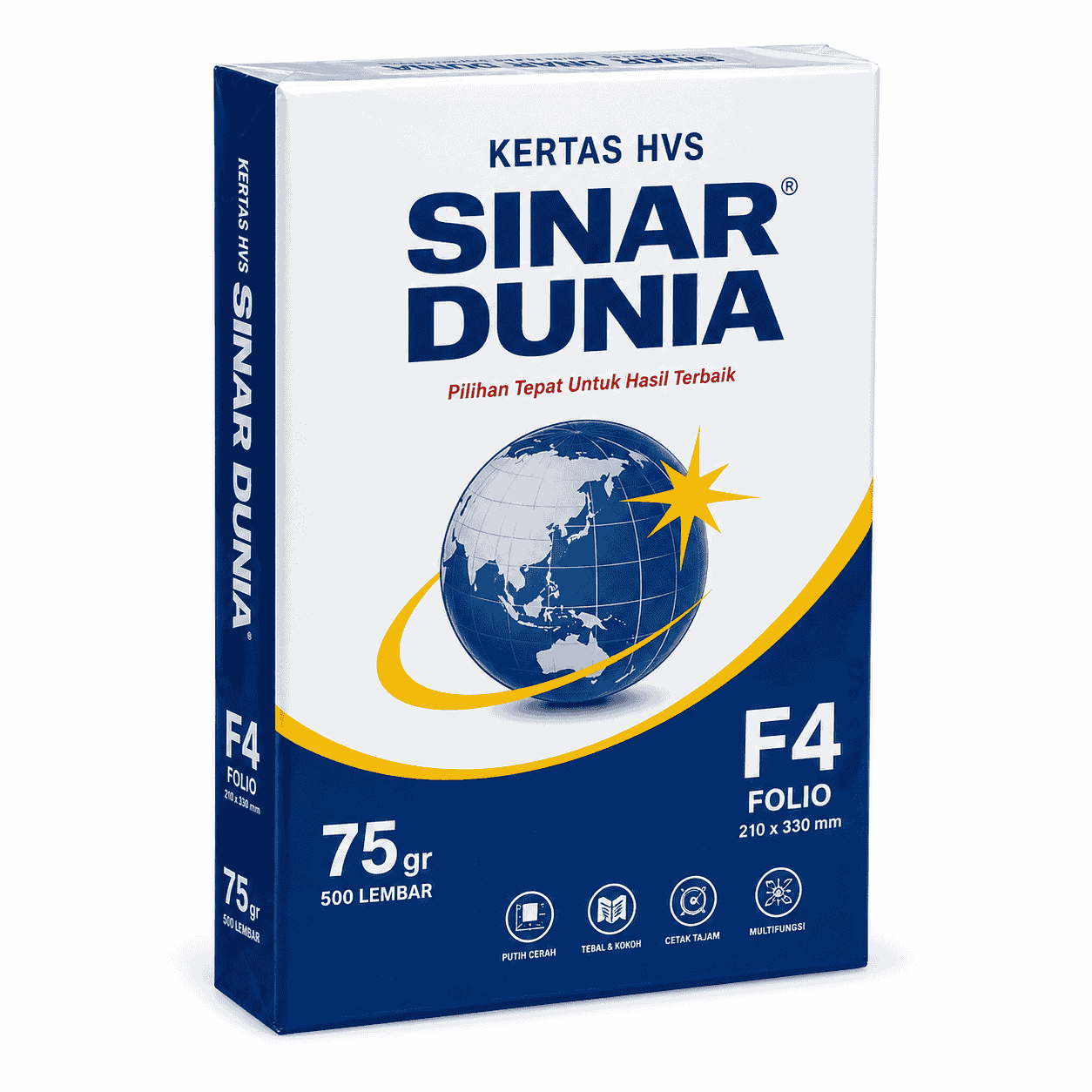 Kertas HVS Sinar Dunia F4 / Folio 75gr (1 Ream)