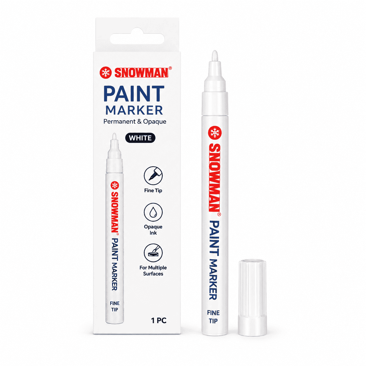 Paint Marker Snowman Putih