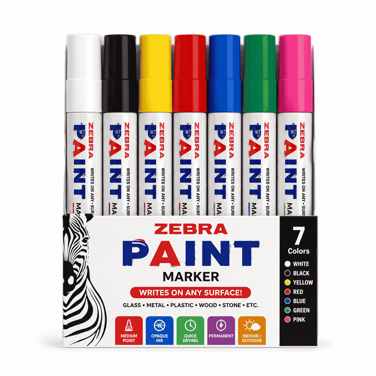 Spidol Zebra Paint Marker (Semua Warna)
