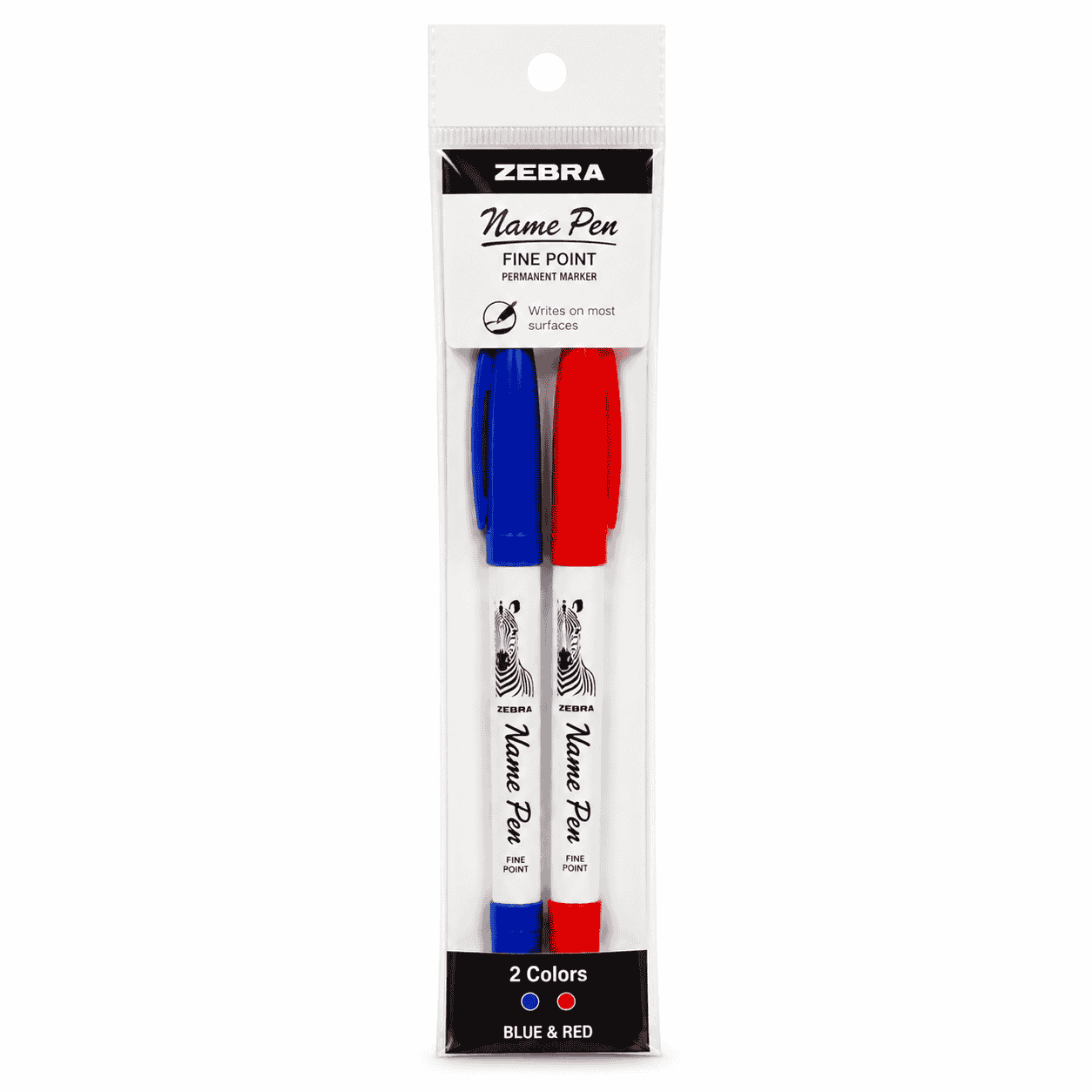 Zebra Name Pen (Biru, Merah)