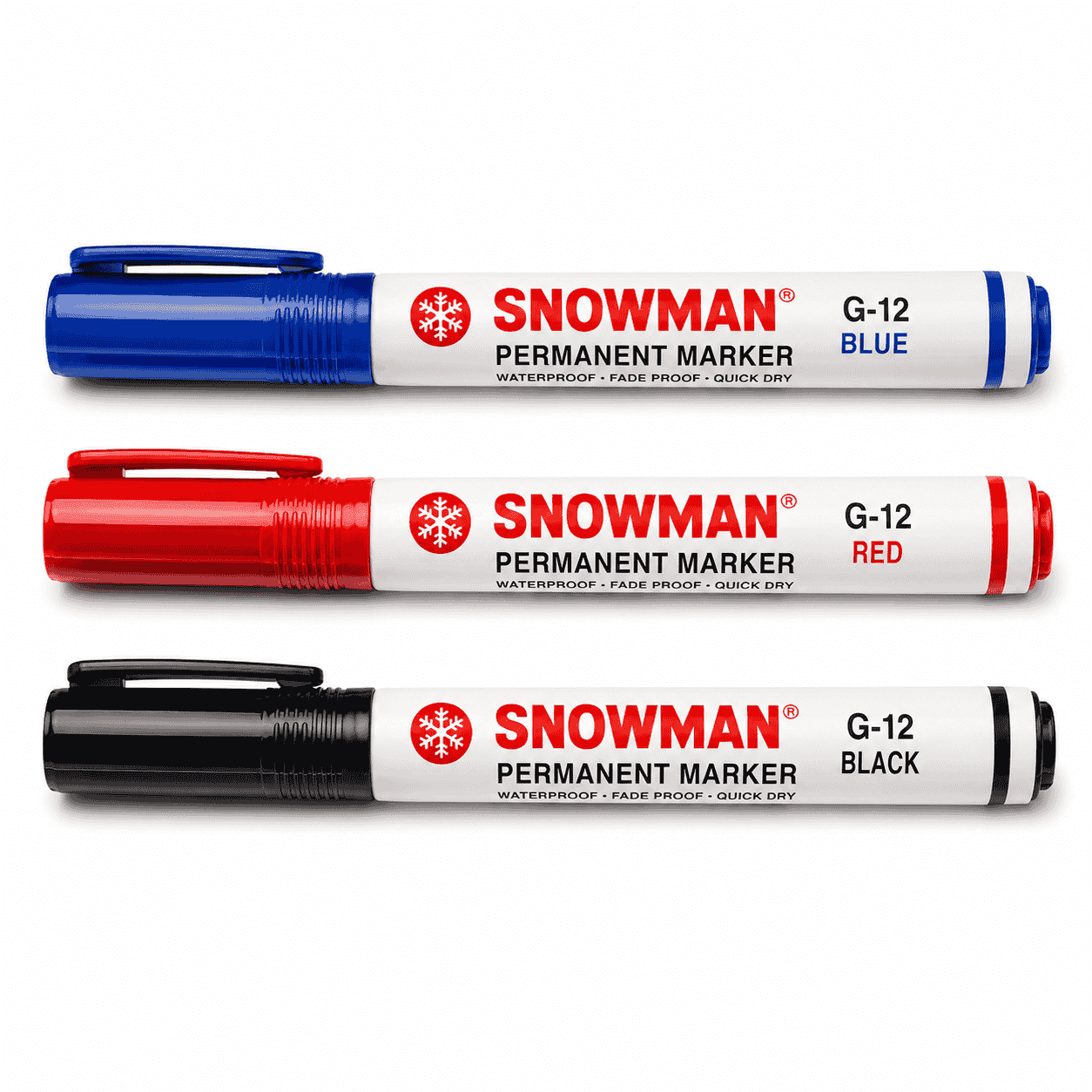 Snowman Marker (Biru, Merah, Hitam)